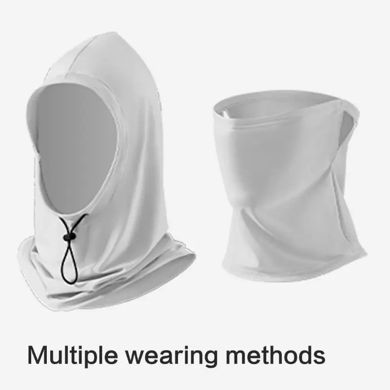 

39BD Мужская летняя Балаклава от солнца со съемным чехлом на шею из легкого ледяного шелка для кемпинга и пешего туризма