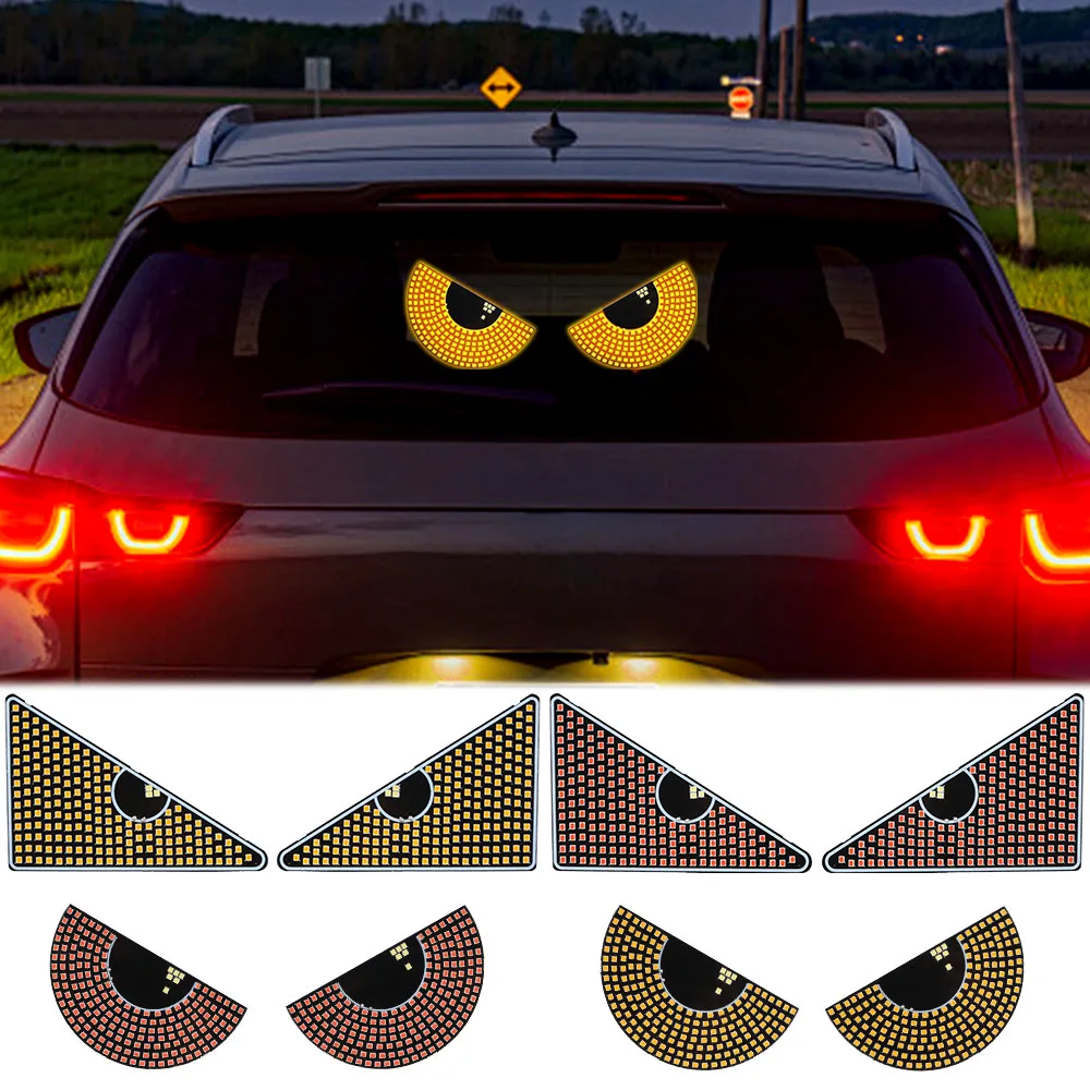 Panel Devil Eyes Light Flashing LED Decoration Light LED Signal Lights Car Windshield Glow Flexible LED For Car Windshield USB