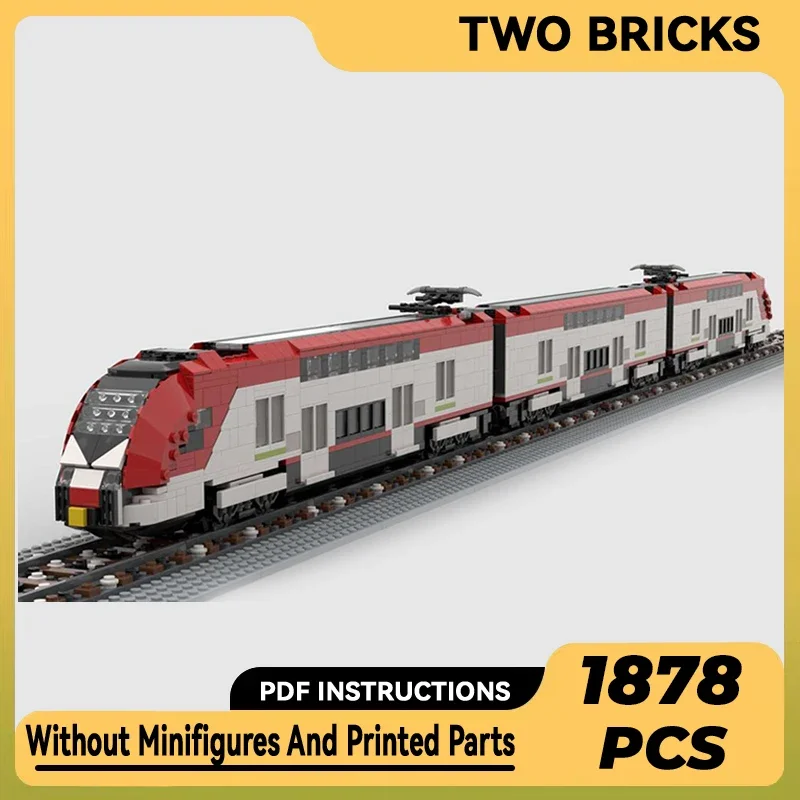 Technische Moc Bakstenen Auto Model Ons Regionale Californian Trein Modulaire Bouwstenen Geschenken Speelgoed Voor Kinderen Diy Sets Assembleren