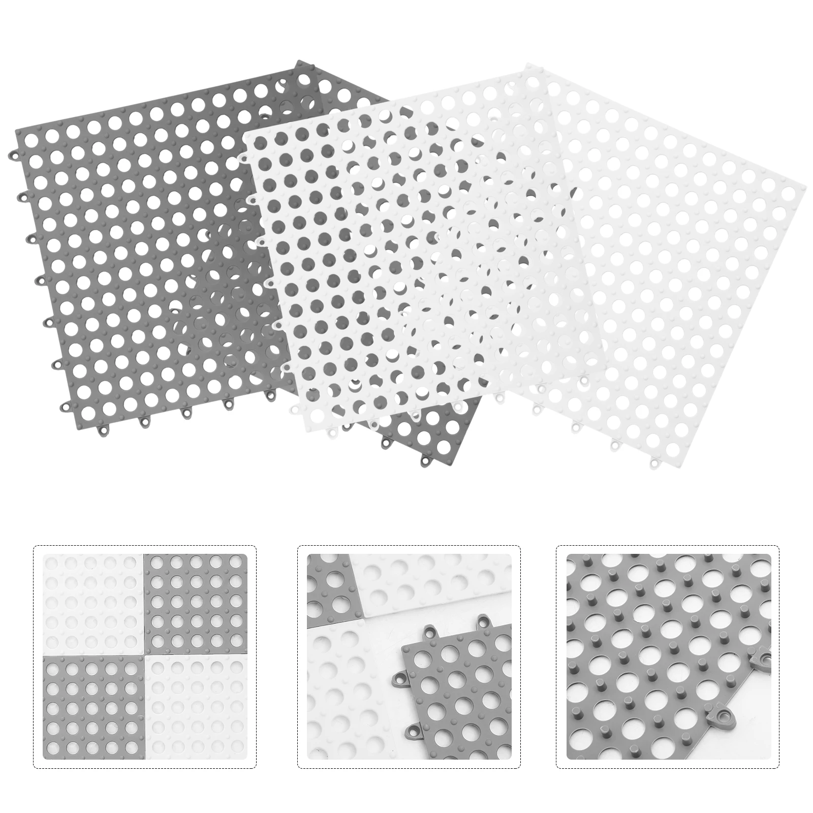 

4 Pcs Indoor Pet Foot Pads Rabbit Cage Bunny Mats Bedding for Guinea Pigs Plastic