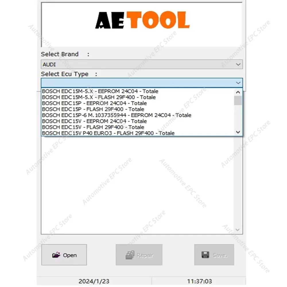 Picture 6: ECU decoding Immo Eeprom Off obd2 scanner Tools AETOOL IMMO REMOVER V1.3 ECU Dump Decode ECU Calculate PIN Virgin/IMMO Remover