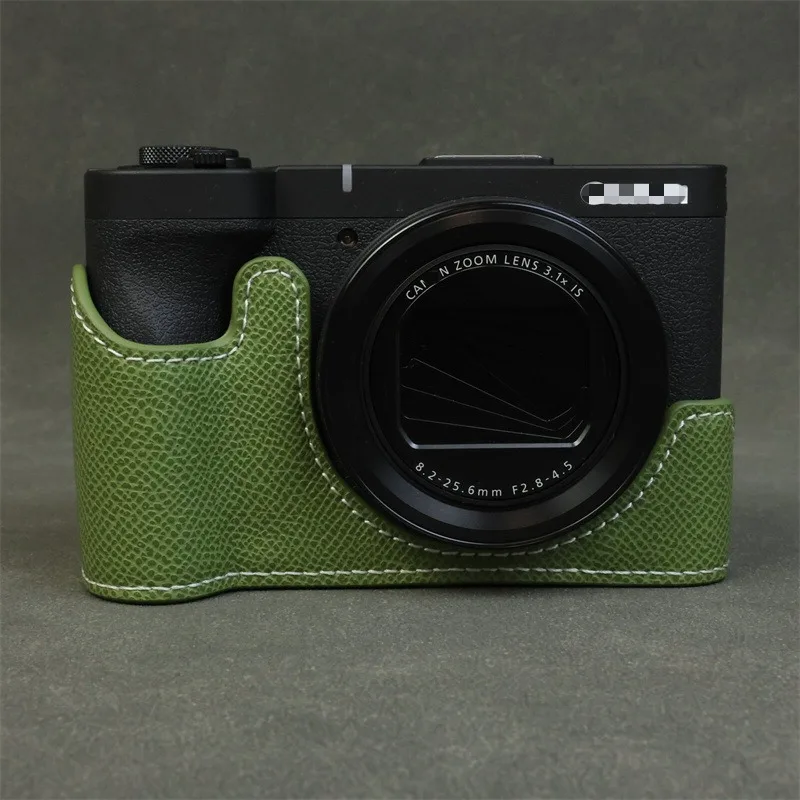 

Digital Camera Case For Canon PowerShot V1 Protective Cover PU Camera Half Shell Leather Sleeve Accessories