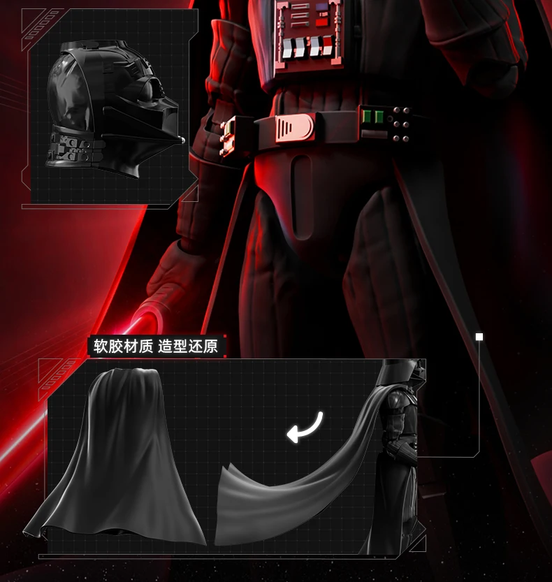 Blokees Star Wars Actionfigur, Darth Vader, Dark Trooper, Anime-Actionfigur, Sammlerstück, Spielzeugmodell, ideal als Geschenk. – Detail 28