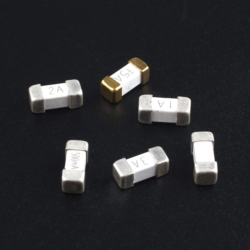 20pcs 1808 patch fuse 0.5 1A 2 3 4 5A 10 15A 250V quick break fuse tube fuse