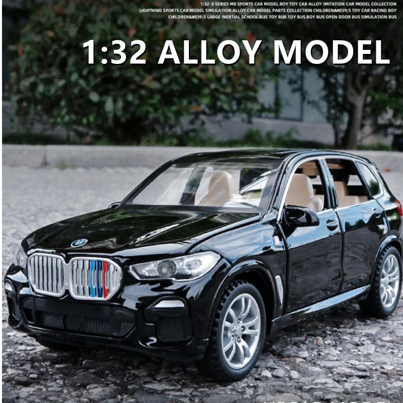 

1:32 модель автомобиля BMW X5 SUV из сплава, Литые и игрушечные автомобили, металлическая Игрушечная модель автомобиля, имитация звука и искусственной коллекции, подарок