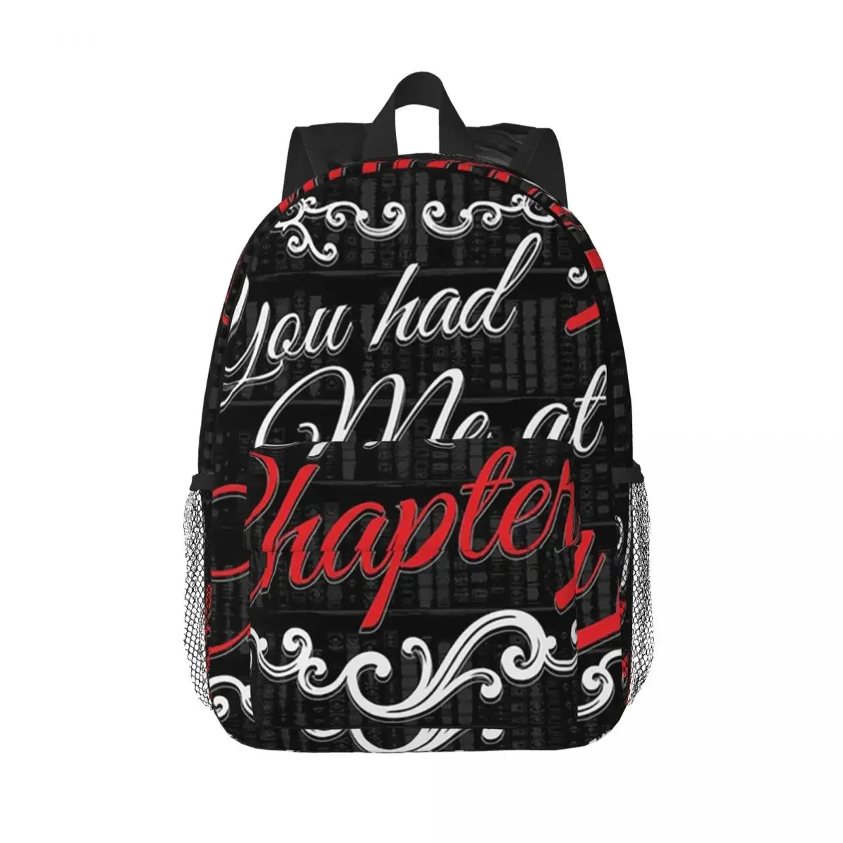 You Had Me At Chapter Backpacks Boys Girls Bookbag Fashion Children School Bags Travel Rucksack Shoulder Bag Large Capacity