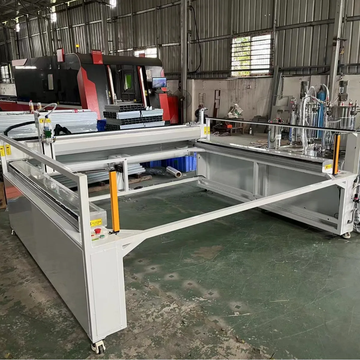 Large Floor-Standing Gantry Automatic Hot Melt Glue Dispenser For Doors Electrical Cabinets-for Automotive Parts Food Wood