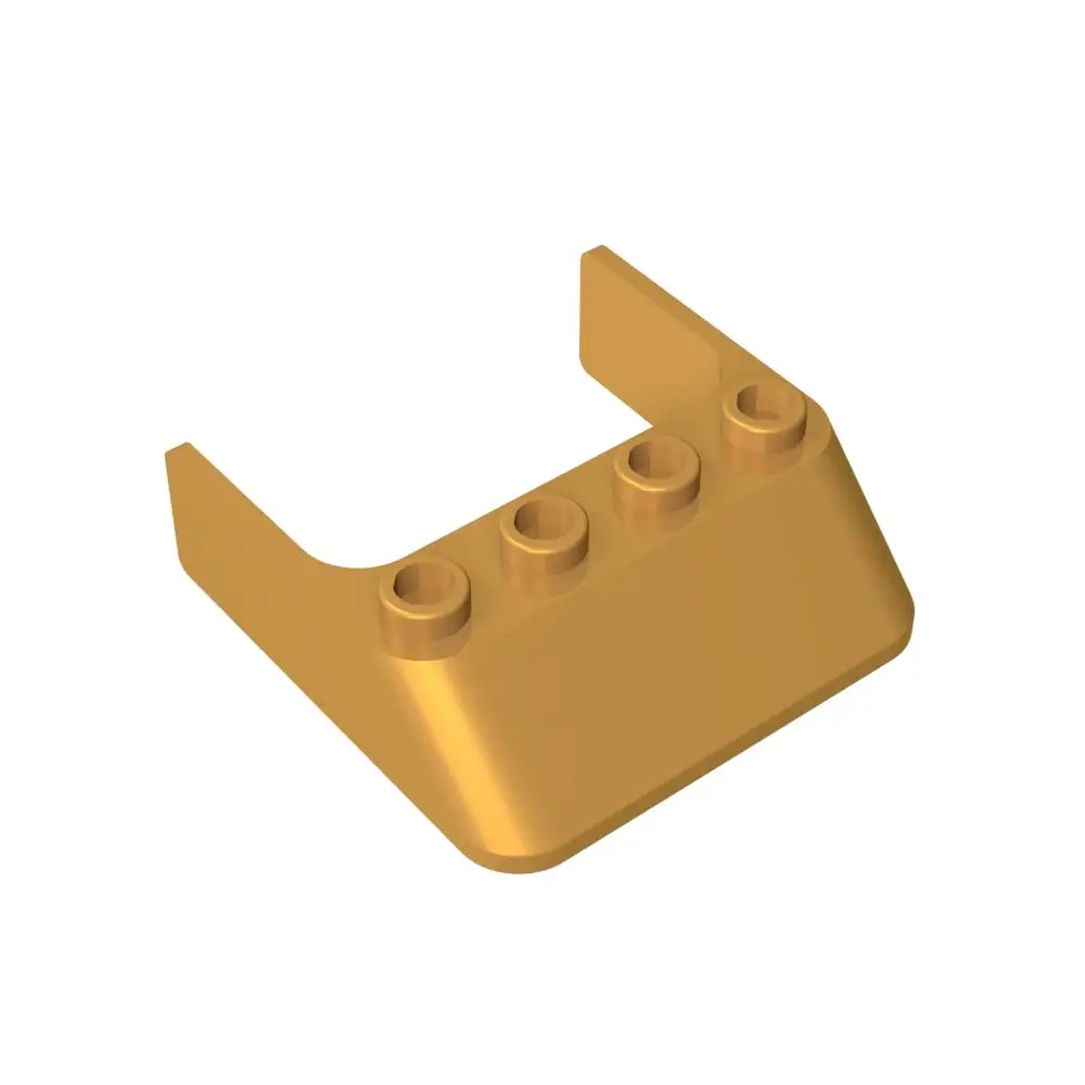 Gobricks 1PC 6238 フロントガラスレンガ 4 × 4 × 1 Windows 部品互換 MOC ビルディングブロック大人子供 DIY アクセサリーモデルおもちゃ