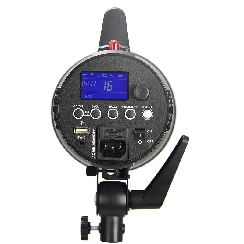 

GSII Series Flash GS200II GS300II GS400II 200W-400W Studio Strobes Overheat Protection High-Speed Sync for Studios