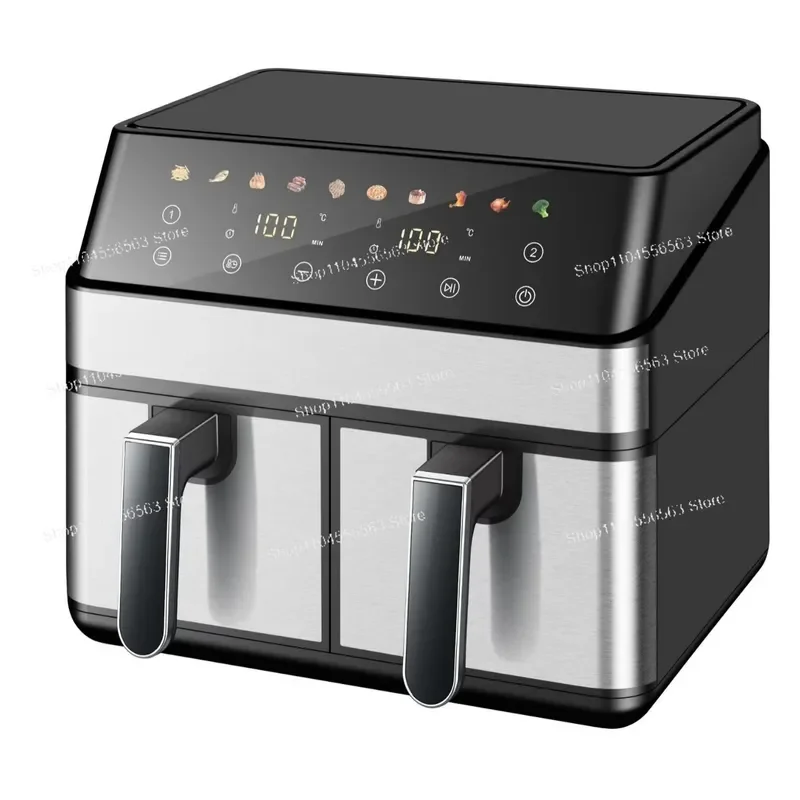 8.5L large capacity, air fryer, double drawers, double pot electric oven, multi-functional household