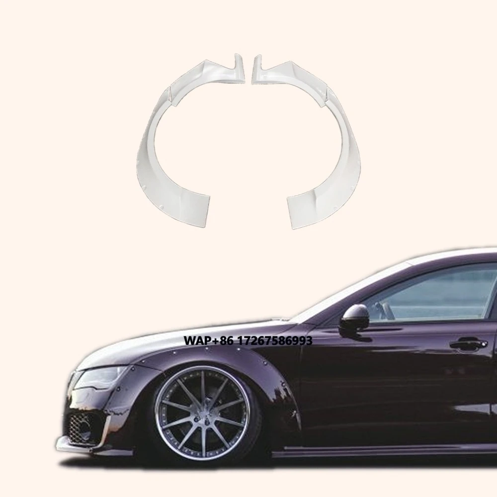 

For 10-17 A7 S7 RS7 Fiberglass CC Style Front Fender Flares Arch +45mm
