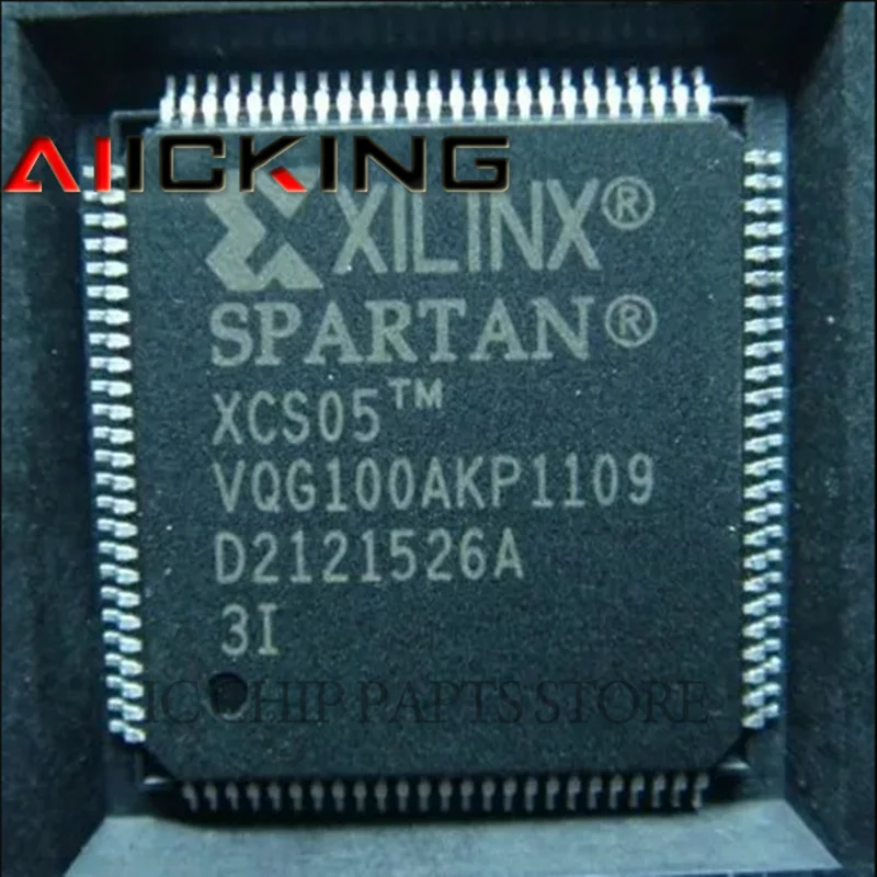 Spartan família original chip IC, 5K portões, 238 células, VTCQFP, QFP100 FPGA, 125MHz, 100Pin, QFP100, em estoque