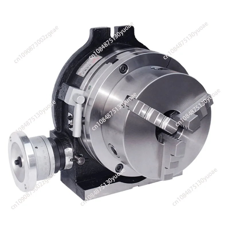 4/6 Inche Three-Jaw Chuck Milling Rotary Table Universal Indexing Plate Rotating Vertical Horizontal