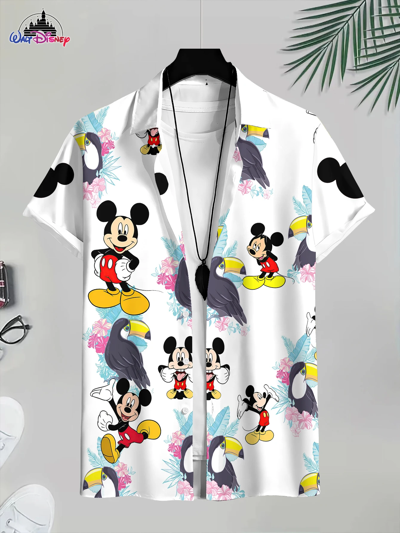 Stylish Casual Men's 3D Print Disney Character Shirt Assorted Styles: Multi - Pattern Mickey & Donald Duck Patterns