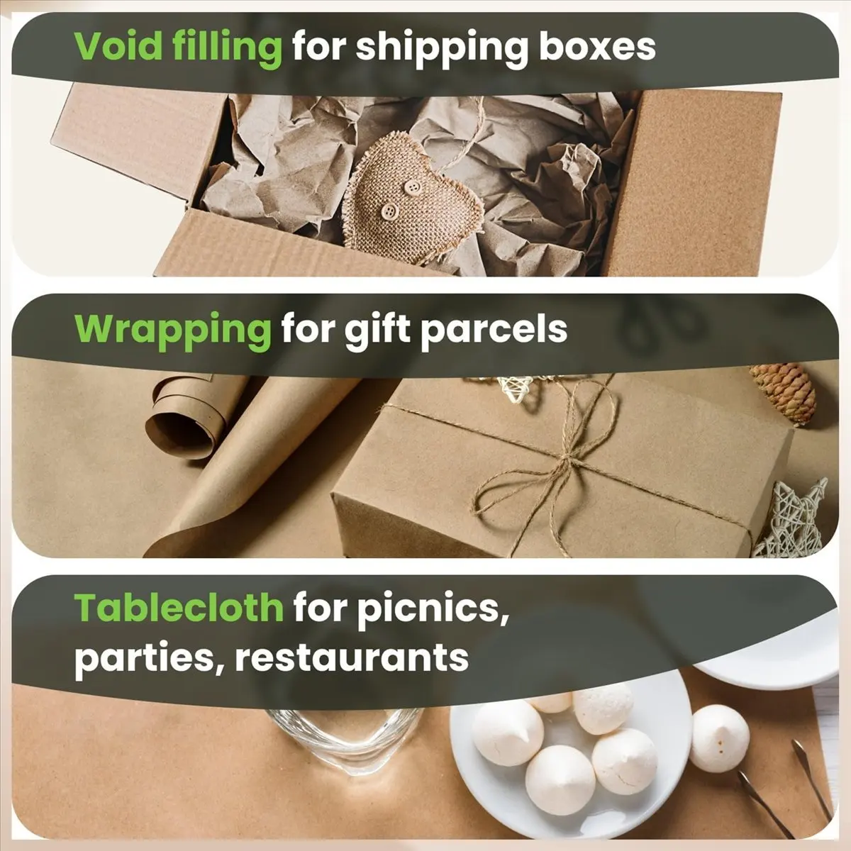 OK 1 Roll Recycled Packing Paper 12Inch x 33FT Eco Honeycomb Paper for Moving Packaging Wrap Recyclable Cushion Material