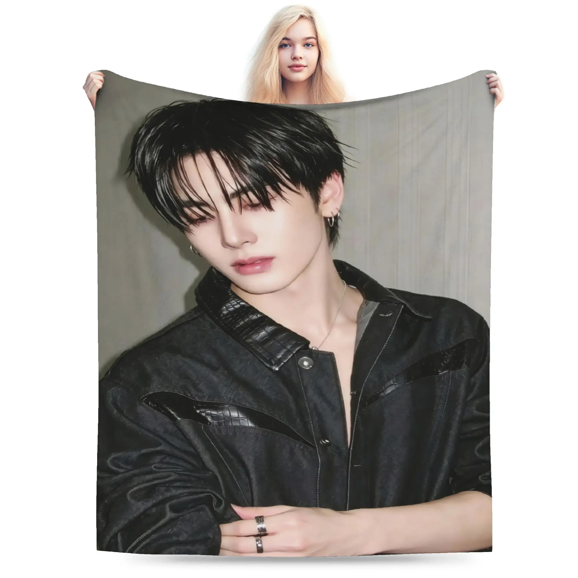 JASP.ER Group Flannel Blankets Adults  Super Soft Bedding Throws Winter Living Room Bedspread Sofa Bed Cover