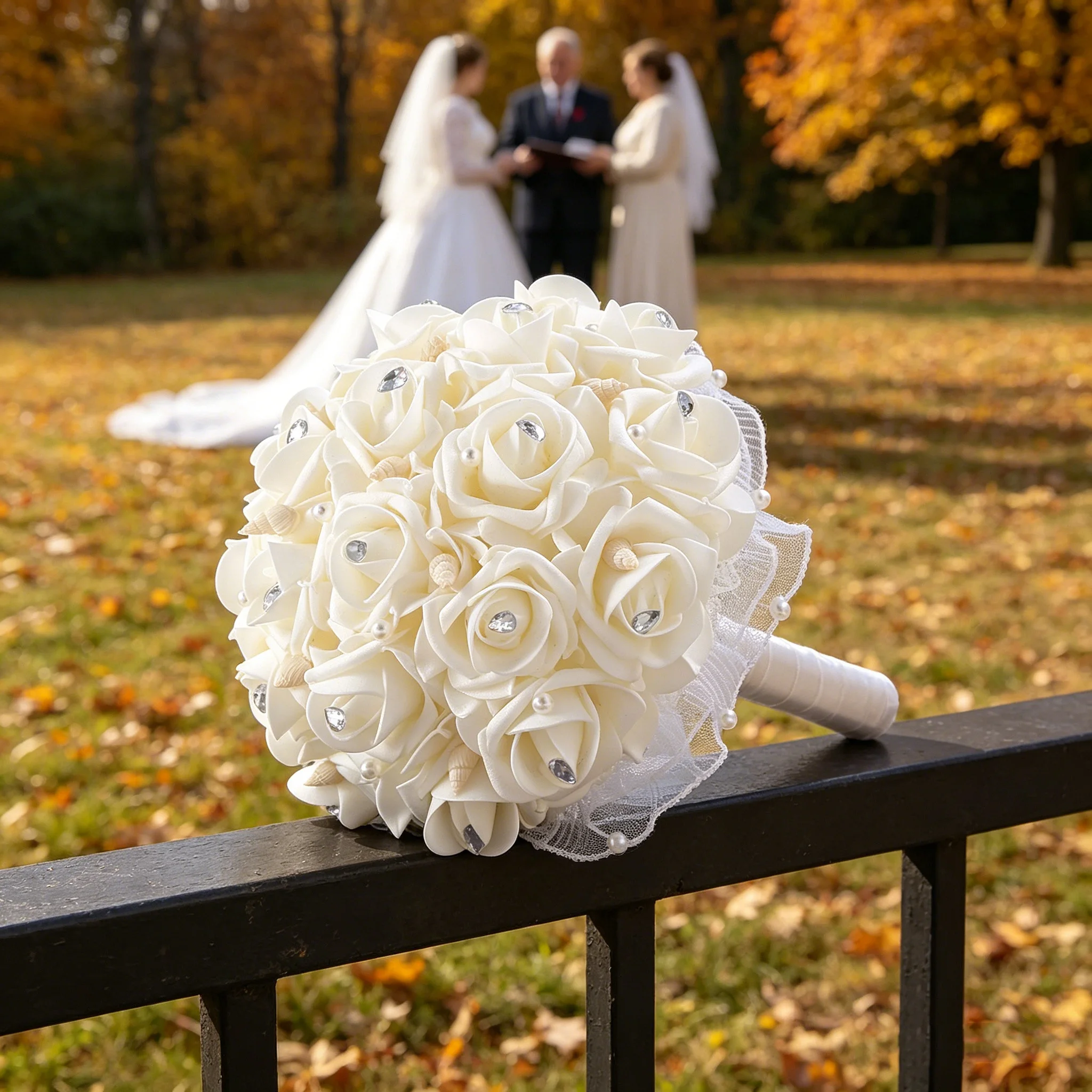 Gentle and Healing Bouquet, Used for Daily Display of the Bride's Wedding Anniversary Collection of Artificial Flowers