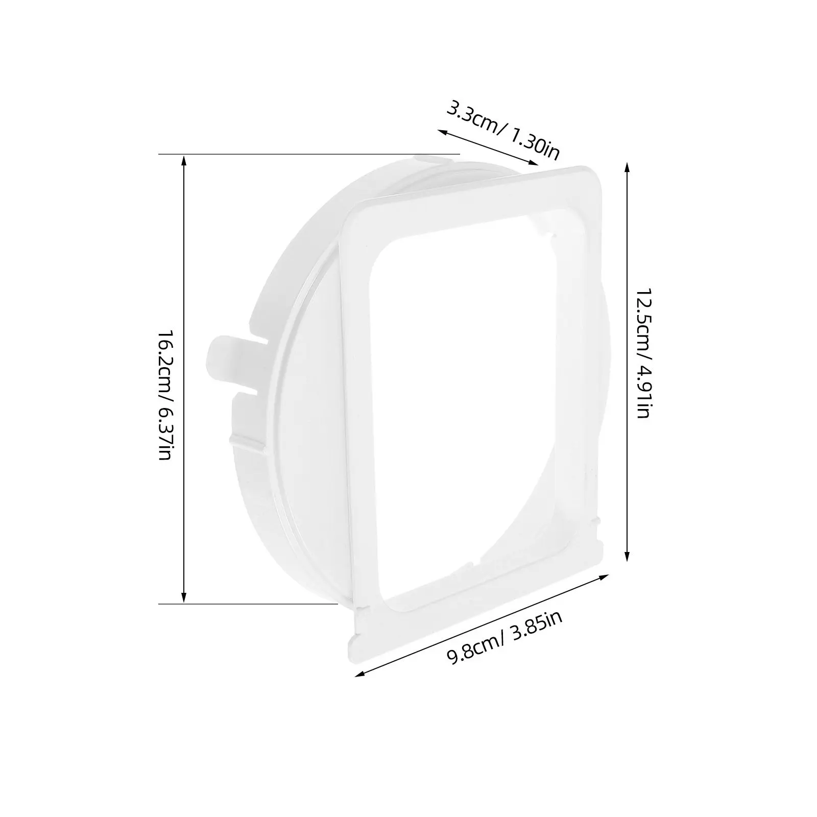 Portable Air Conditioner Exhaust Hose Connector Adjustable Square Duct Interface for Mobile AC Units