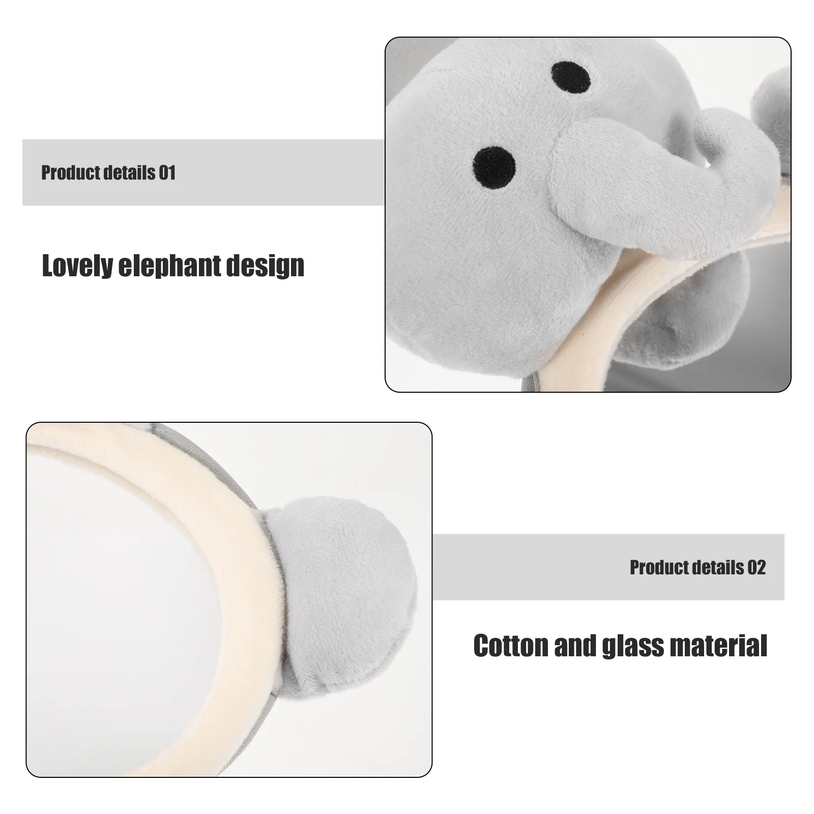 سلامة الكرتون المقعد الخلفي للوجه الخلفي الرضع سيارة مرآة الرؤية مقعد السيارة المرايا الخلفية التي تواجه الرضع مرآة الظهر للسيارة