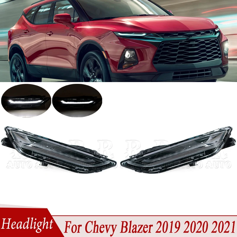 LED Headlight Assembly For Chevy Chevrolet Blazer 2019 2020 2021 Front High Low Beam Lamp DRL Driving Lamp 84686975 84588812