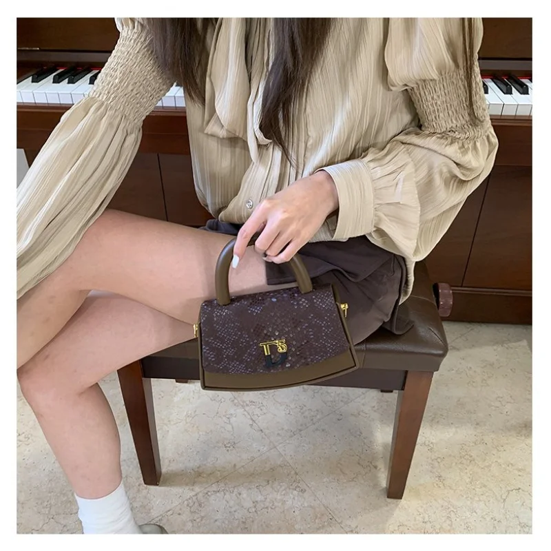 프리미엄 가죽으로 제작된 패셔너블한 여성 핸드백, 파리 캐주얼 데일리룩을 자랑합니다 ​