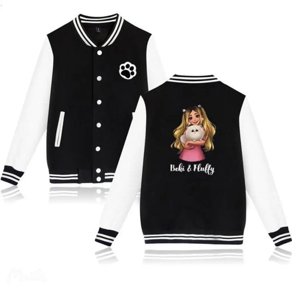 New Rebekah Wing Merch Beki Fluffy 2D Print Sweatshirt Baseball Jacket Men/Women Clothes Streetwear Fashion Jackets Kawaii Tops