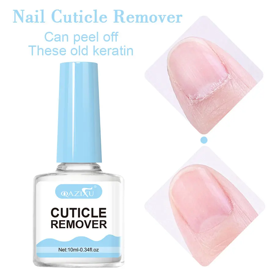 QAZIXU 10ml Nail Care Cuticle Remover Nail Polish for Dead Skin Gel Manicure Treatment Tool or Pedicure Nails Care