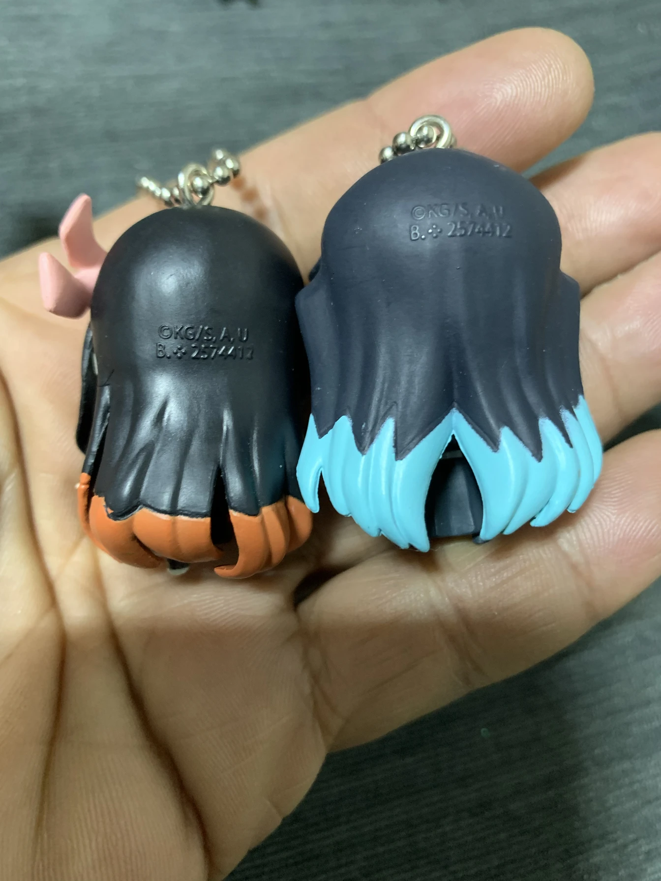 Llavero Demon Slayer Vol.3 - Tanjiro Kamado, Giyu Tomioka, Tokito Muichiro Mochila Charm, Figura de Anime Accesorio de Etiqueta de Tirador