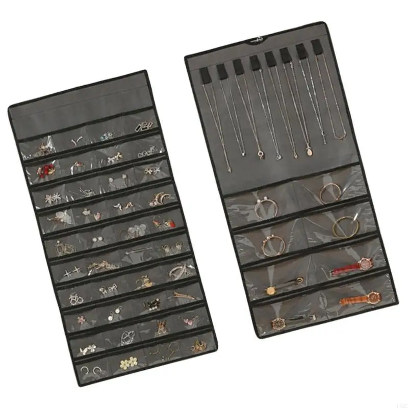 Multipurpose Jewelry Hanging Storage Organizers for Household Use Easy Access to Earrings and Necklaces Display 