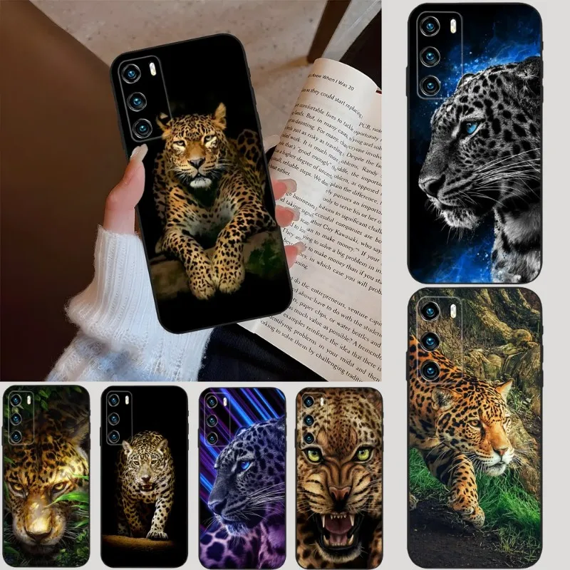 Cheetah Leopard Jaguar Fashion Phone Case For Huawei P40Pro P30 P50 P20 P10 P9 Pro Plus P8 P7 Psmart Z 2022 Nova 8 8I 8SE Coque