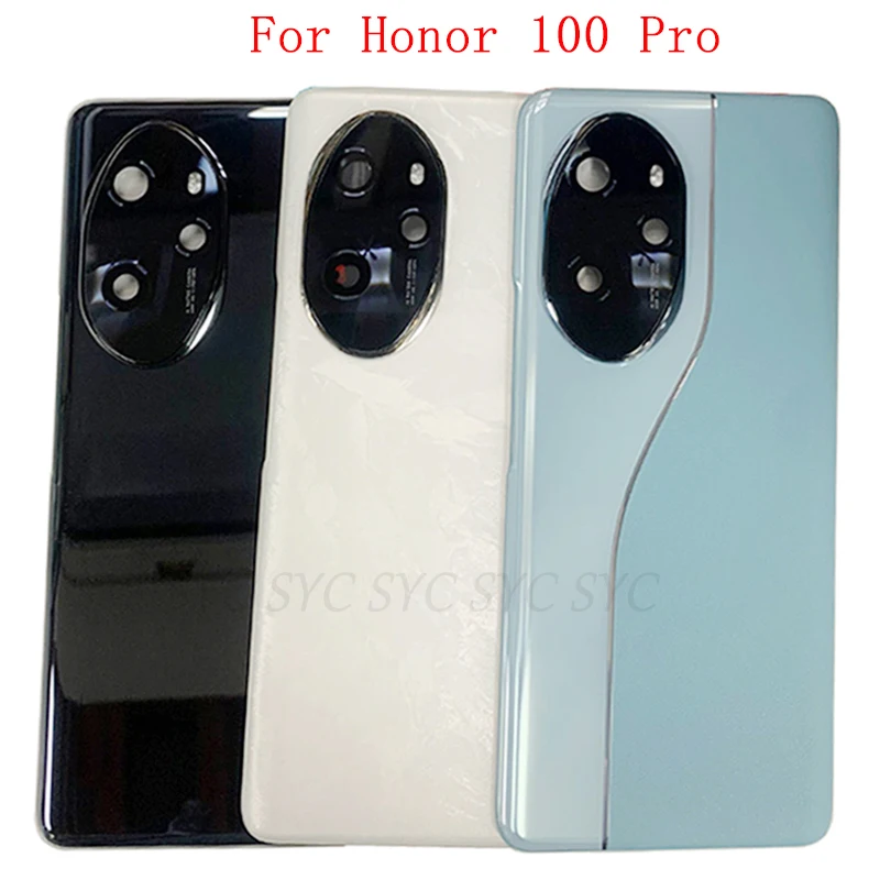 

Back Cover Rear Door Case Housing For Honor 100 Pro Battery Cover with Camera Lens Logo Repair Parts