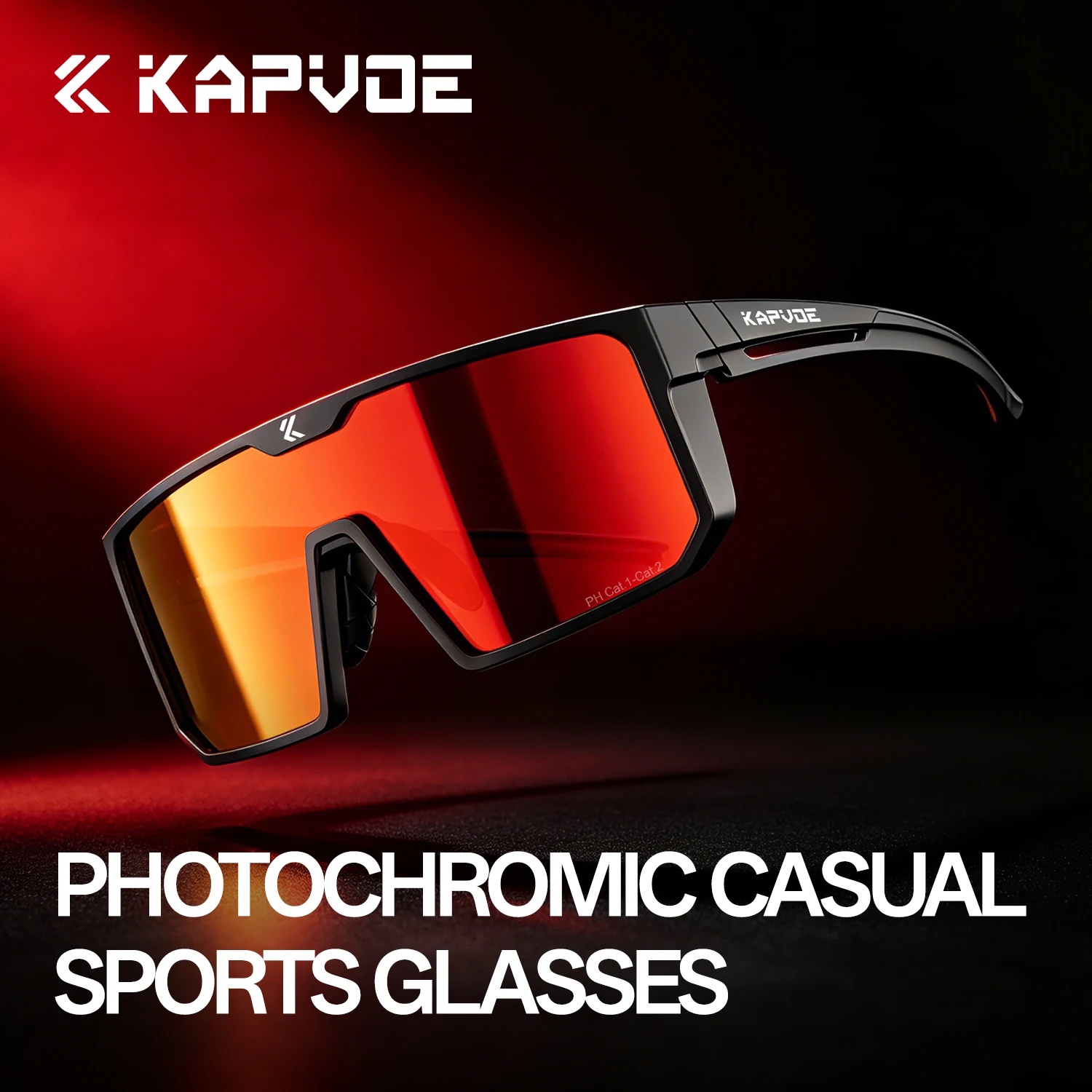 KAPVOE UV400 HD調光サングラス スタイリッシュ - Mountain Biking Camp のレビューと価格
