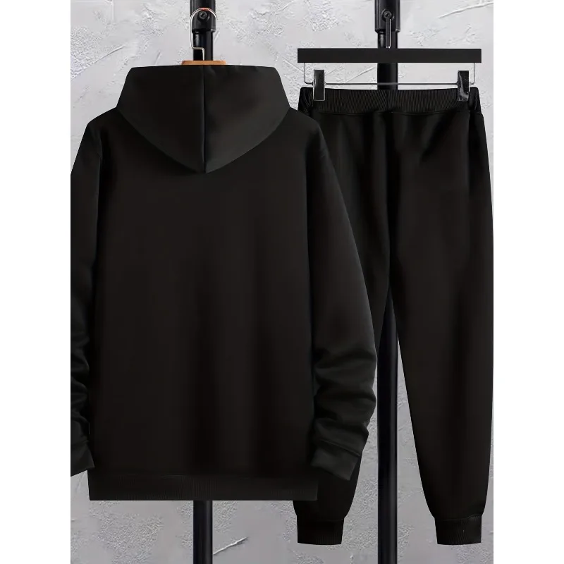 2025 الموضة العصرية الإبداعية شخصية عنصر نمط ثلاثية الأبعاد مطبوعة الرجال عادية هوديي وسراويل مجموعة