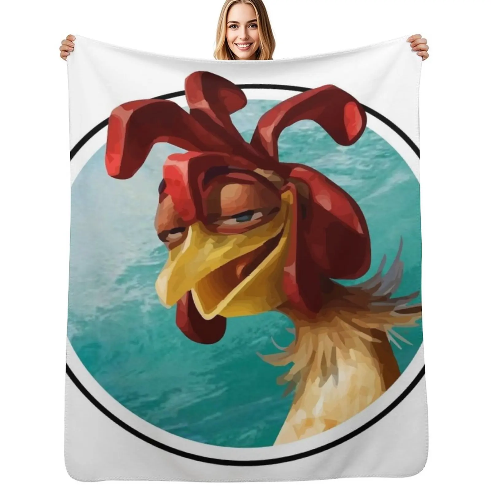 

chicken joe surfs up - sweet surf Throw Blanket Plush Fuzzy Cozy Blanket for Couch Sofa