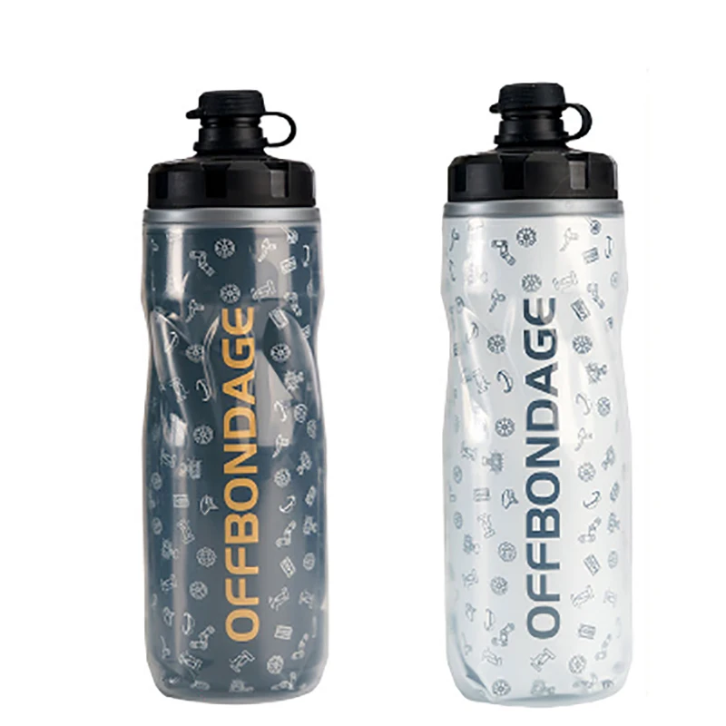 AliExpress OFFBONDAGE OFFBONDAEG 610ml Bicycle Bottle Keep Cold Thermal Water Bottle Cycling Outdoor Sports Kettle Squeeze MTB Road Bike Accessories