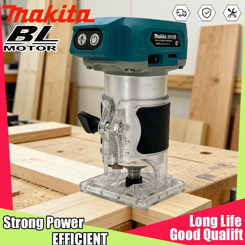 

Makita Tool DRT50 Original Cordless Trimmer Rechargeable Trimming Machine Brushless Slotting Milling Woodwork Engraving Machine