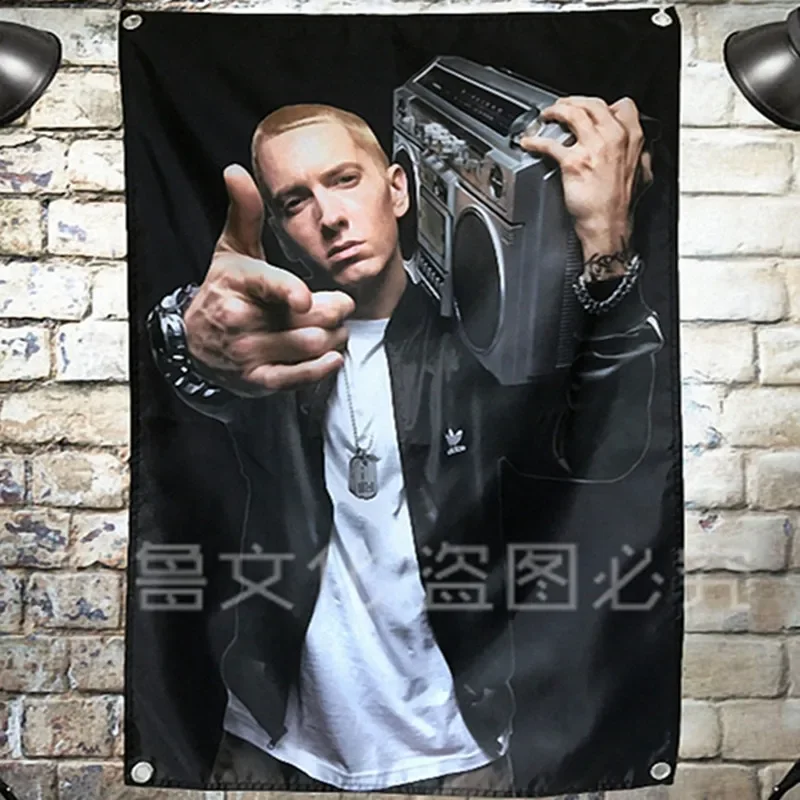 Rock 'n' Roll Hip Hop Reggae Posters Banner Rock Music Hanging Cloth Canvas Painting Flag Office Music Studio Room Wall Decor F5
