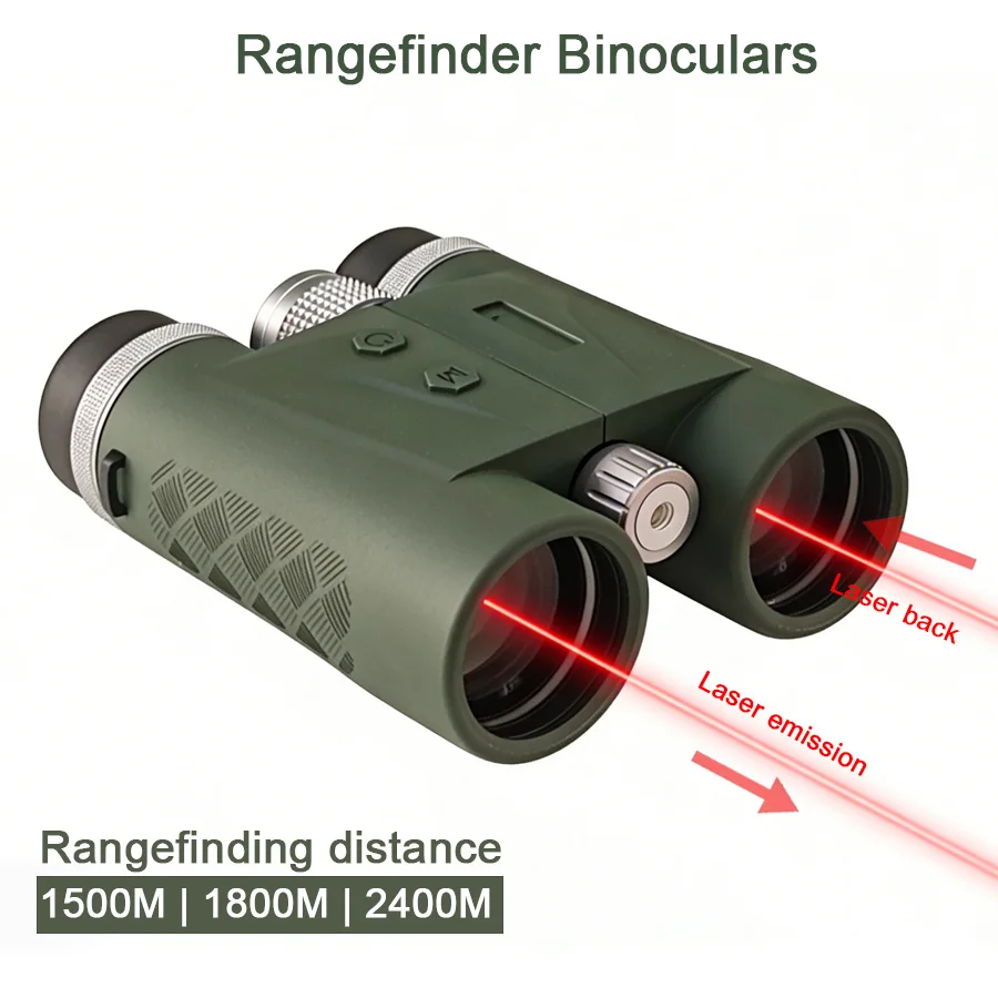 

Premium Laser Range Finder Hunting Rangerfinder Binoculars ED Lens 1800M 2400M 1900Y 2600Y FMC Tactical Distance Meter