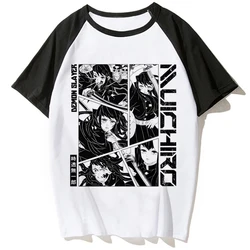 Muichiro Tokito t shirt women patterned stretchy t shirt female designer clothing