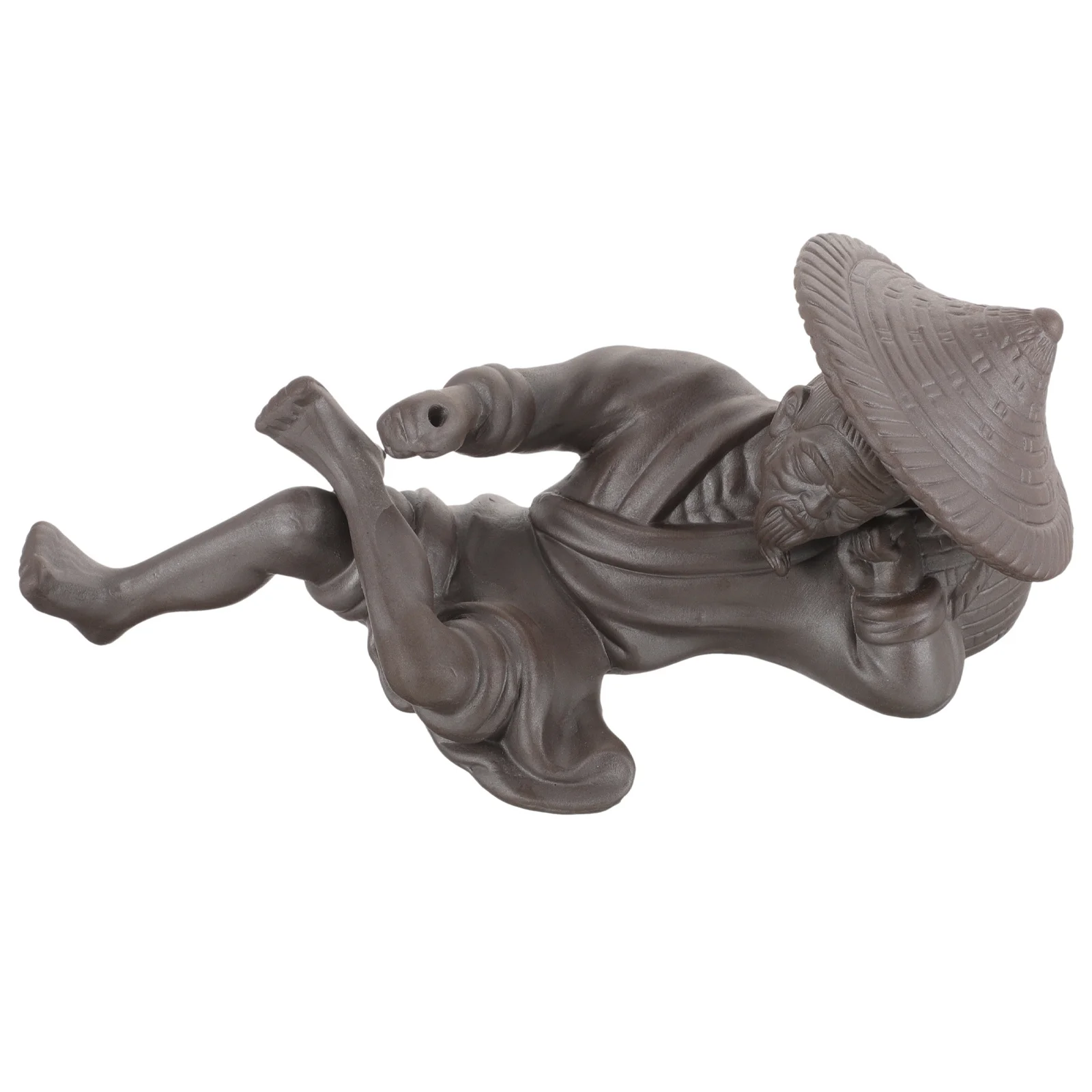 

Miniature Fisherman Ceramic Statue For Fish Tank Micro Landscape Decor Aquarium Ornament Bonsai Accessories Home Garden