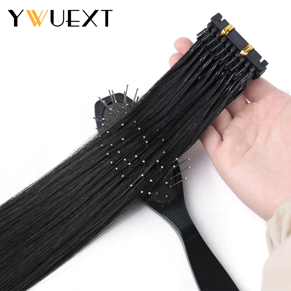 6D-1 Generation Hair Extensions Real Remy Human Hair Extension 1B# 02# 04# 60# 40-60cm 10Pcs /set Invisible Virgin Hair