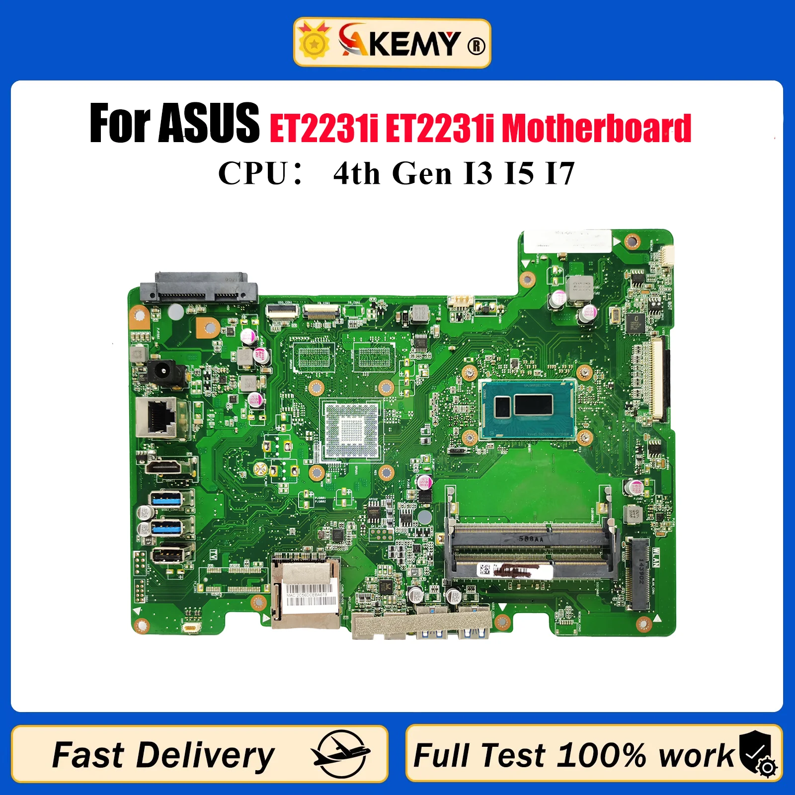 

ET2231i Материнская плата для ноутбука ASUS AIO ET2231 ET2231i Материнская плата с процессором I3 I5 I7 100% тестирование ОК быстрая доставка Высокое качество