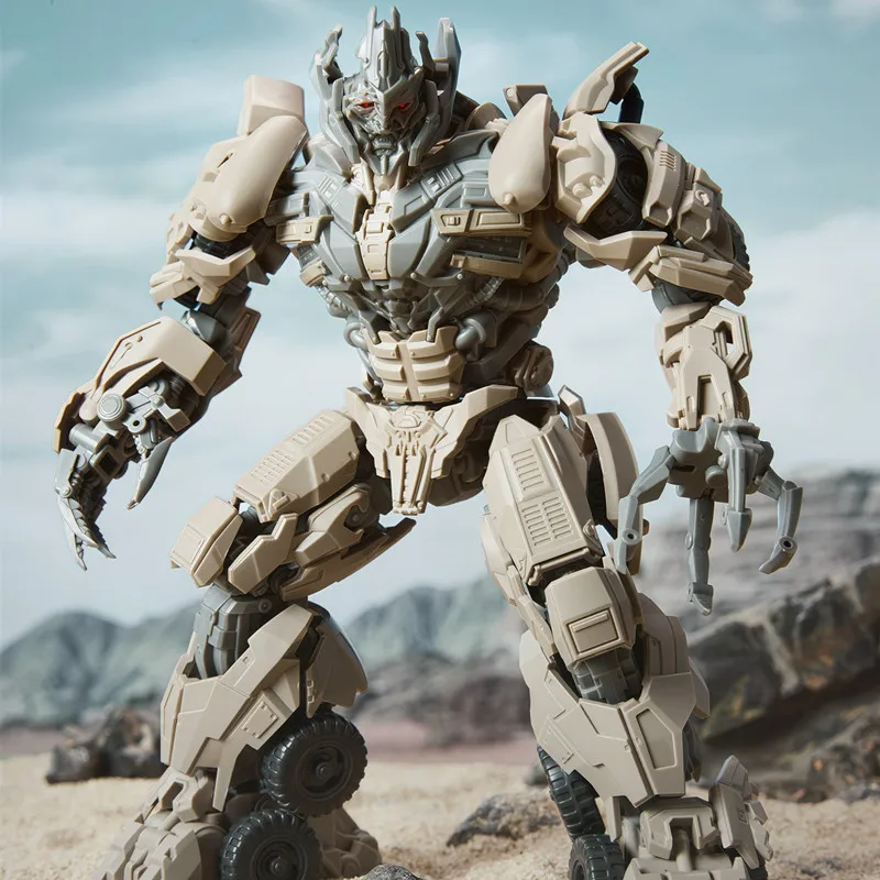 BLOKEES Transformação filme 3 Megatron Bumblebee Action Figure Modelo Brinquedos montados Robô Ornamento de mesa Presentes de Natal