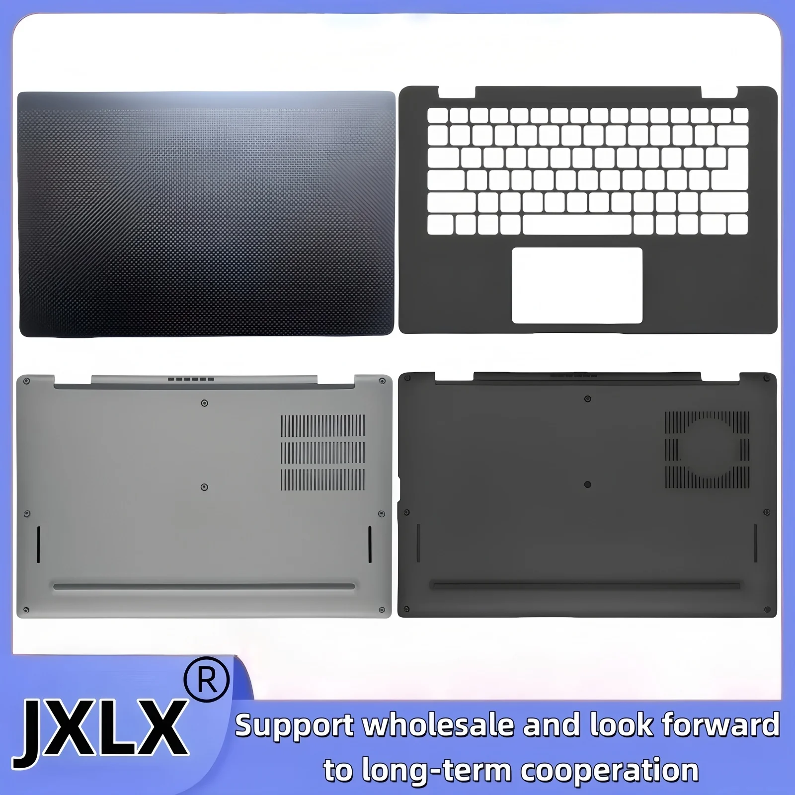 JXLX ®   Nowa obudowa tylna ekranu LCD do laptopa Dell Latitude 7320 E7320 06MR04 / Górna obudowa laptopa / Obudowa palmrest / Obudowa dolna 0F5D0R