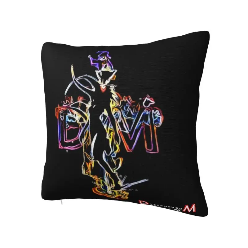 Custom Depeches Mode Square Pillowcover Home Decorative Music Cushion Cover Throw Pillow for Living Room Double-sided Printing