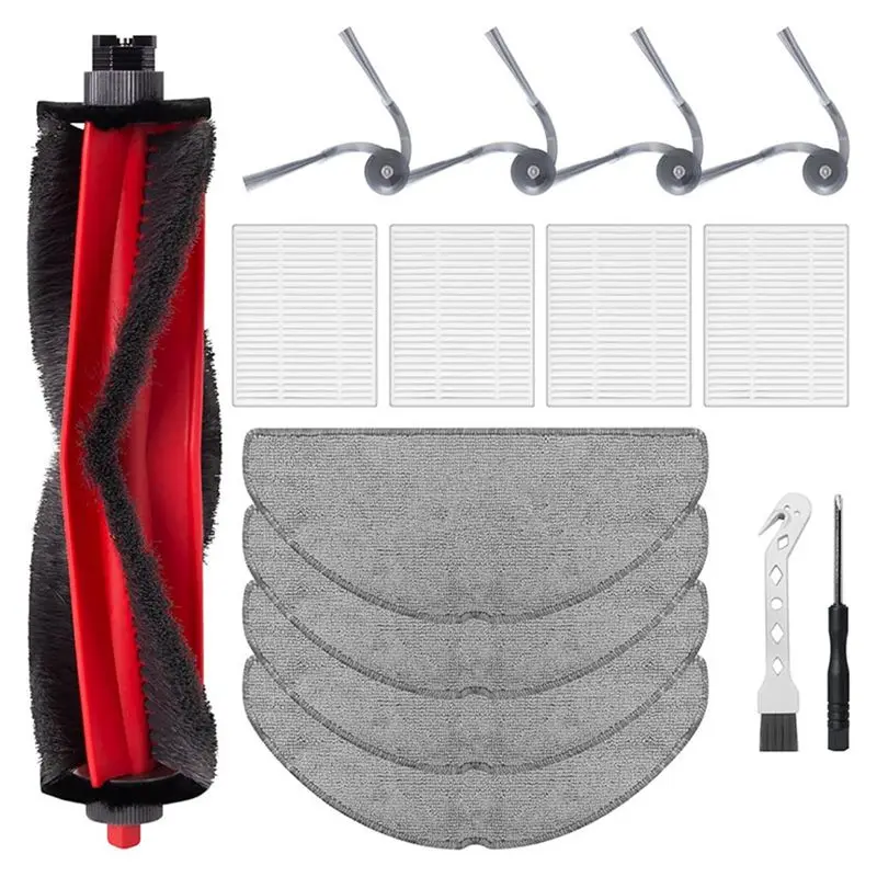 

Аксессуары для пылесосов Roborock Q7 M5/Q7 M5+/Q7 L5: 15 шт. сменных деталей (основная и боковые щетки, HEPA-фильтр, салфетки для влажной уборки)