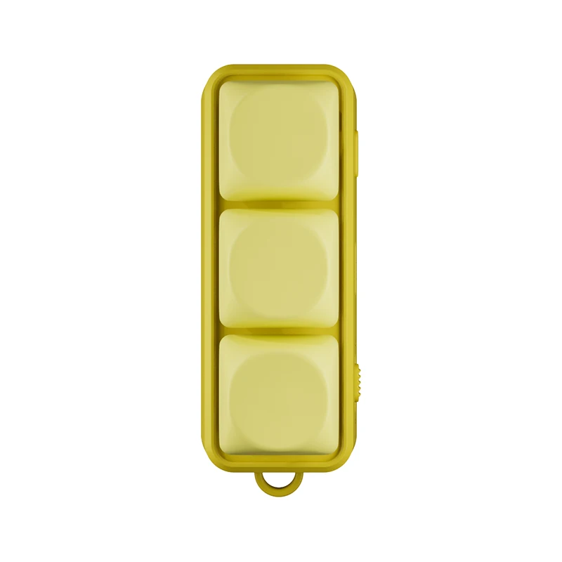 Teclado Bluetooth Mini HanLinYue Yellow Free3 com suporte para navegação vertical, virar páginas e modo Ko.