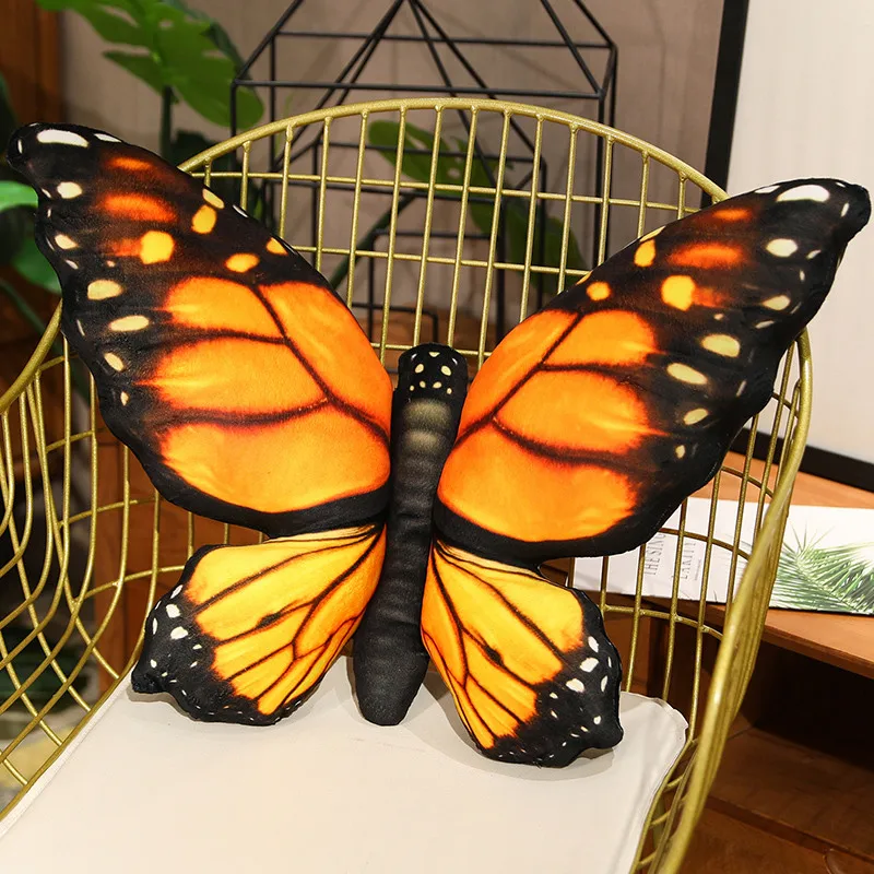 itrimaka Coussin en Forme de Papillon | Coussin de siège en Peluche,Oreillers décoratifs réalistes de Papillon d'ornement pour Le Sofa de Salon de