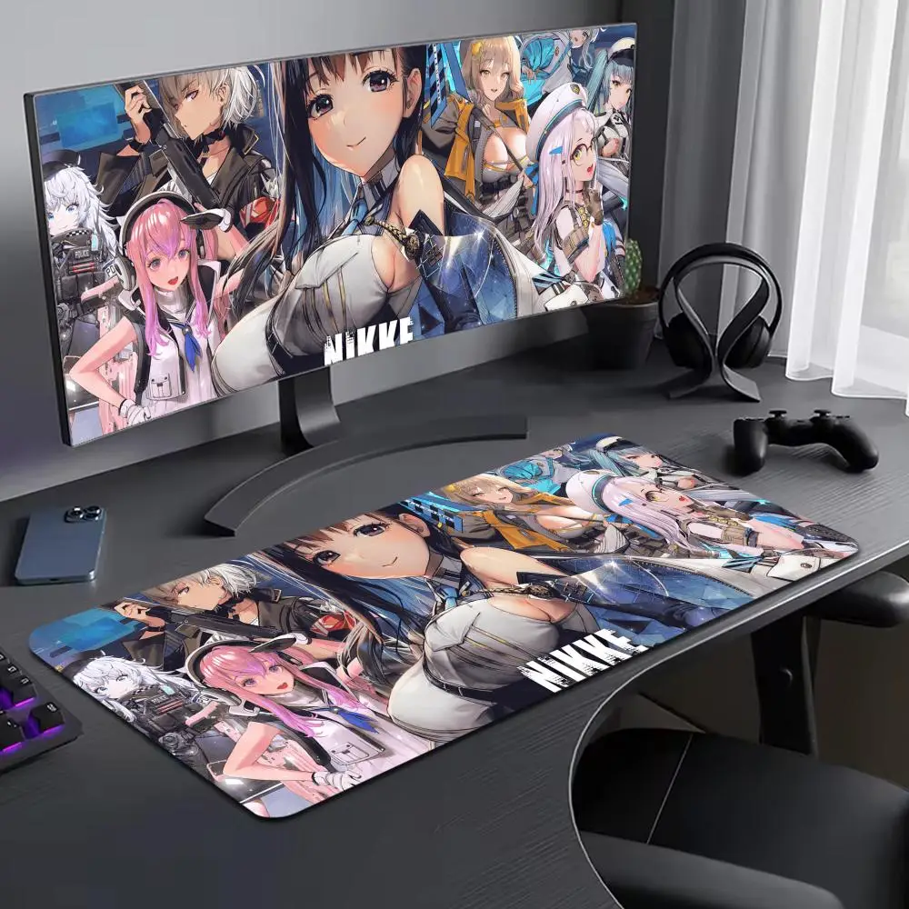 

Goddess Of Victory NIKKE Mouse Pad Large Computer Mouse Pad Office XXL Pc Gamer Non-slip Deskmat Mousepad Keyboard Rubber