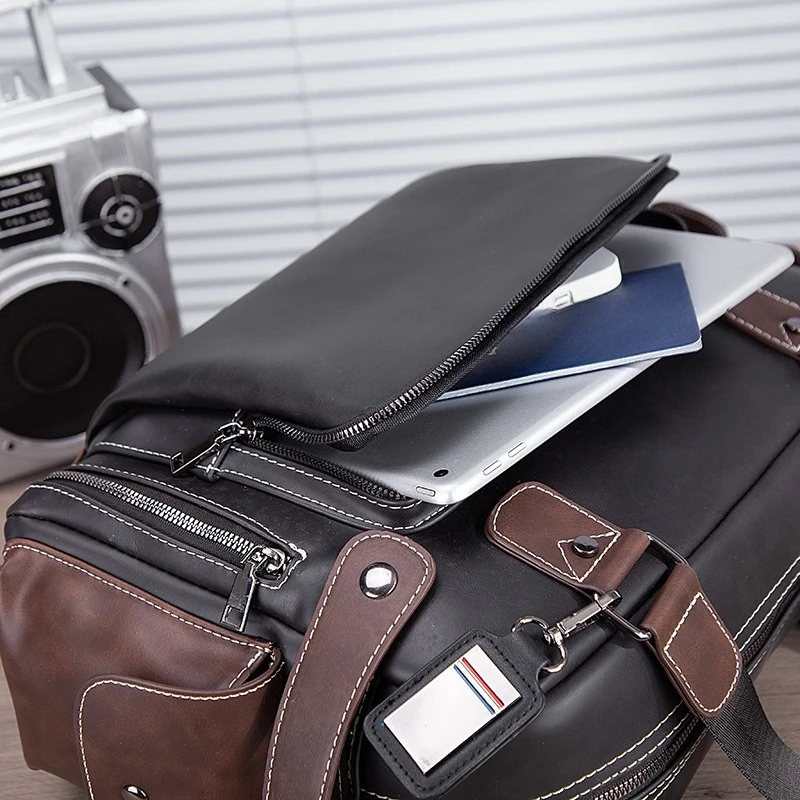 2025 New Classic Casual Crossbody Shoulder Bag, Short Distance Travel Bag, Trendy Men's Bag, Large Capacity Men's Handbag